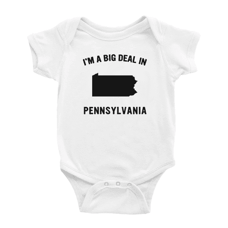 I m A Big Deal in Pennsylvania Funny Baby Jumpsuits Boy Girl Unisex