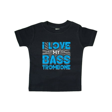 Inktastic Bass Trombone Music Gift Gift Baby Boy or Baby Girl T-Shirt