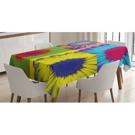 Modern Art Home Decor Tablecloth Pop Art Inspired Colorful Kitschy Daisy Flower Hard-Edged Western Design Rectangular Table Cover for Dining Room Kitchen 52 X 70 Inches Multi by Ambesonne
Modern Art Home Decor Tablecloth Pop Art Inspired Colorful Kitschy Daisy Flower Hard-Edged Western Design Rectangular Table Cover for Dining Room Kitchen 52 X 70 Inches Multi by Ambesonne