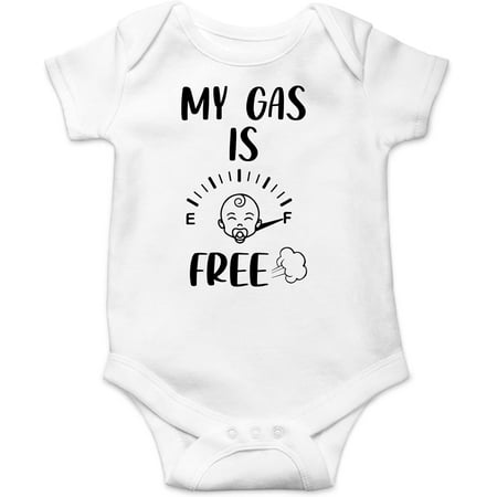 My Gas Is Free Baby Bodysuit Funny Adorable Newborn Outfit Cute Boy Girl Unisex Infant Romper
My Gas Is Free Baby Bodysuit Funny Adorable Newborn Outfit Cute Boy Girl Unisex Infant Romper