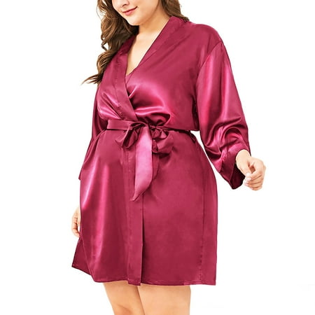 

Flash Sale HIMIWAY Women s Casual Lingerie Plus Size Home Style Lace-up Nightgown Show Your Sexy Charm Ignite Your Passion Super Discount Private Delivery Hot Pink XXXL