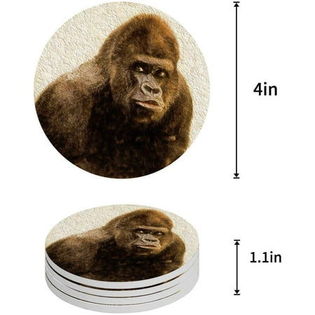 FMSHPON Orangutan Set of 8 Round Coaster for Drinks Absorbent Ceramic Stone Coasters Cup Mat with Cork Base for Home Kitchen Room Coffee Table Bar Decor
FMSHPON Orangutan Set of 8 Round Coaster for Drinks Absorbent Ceramic Stone Coasters Cup Mat with Cork Base for Home Kitchen Room Coffee Table Bar Decor