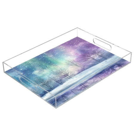 Clear Acrylic Tray Water Cup Tray Teacup Jewelry Storage Tray for Serving and Home Decor Winter Landscape
Clear Acrylic Tray Water Cup Tray Teacup Jewelry Storage Tray for Serving and Home Decor Winter Landscape