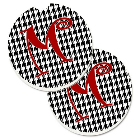 Carolines Treasures CJ1035-MCARC Monogram Initial M Houndstooth Black Set of 2 Cup Holder Car Coasters Large
Carolines Treasures CJ1035-MCARC Monogram Initial M Houndstooth Black Set of 2 Cup Holder Car Coasters Large