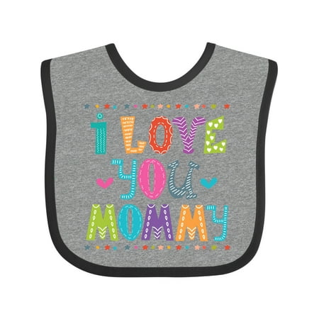 Inktastic I Love You Mommy Baby Outfit Gift Baby Boy or Baby Girl Bib