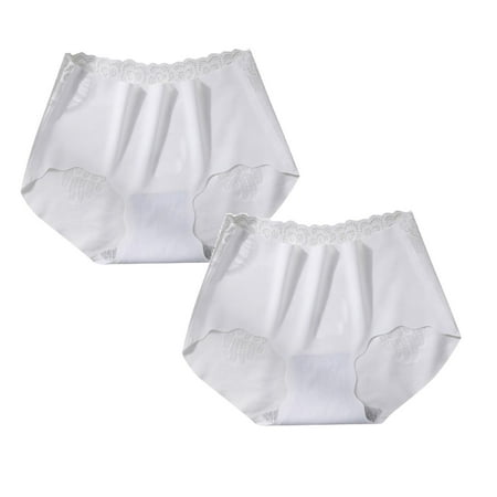 Womens Underwear Brief Non Trace Ice Silk Breathable Midwaist Solid Color Panties2PC
Womens Underwear Brief Non Trace Ice Silk Breathable Midwaist Solid Color Panties2PC
