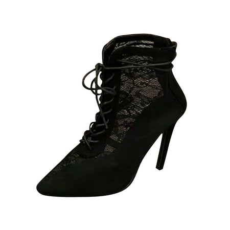 Boots Clearance Juebong Women s Sexy Breathable High Heel Hollow Mesh Lace Zipper Lace-up Boots
Boots Clearance Juebong Women s Sexy Breathable High Heel Hollow Mesh Lace Zipper Lace-up Boots