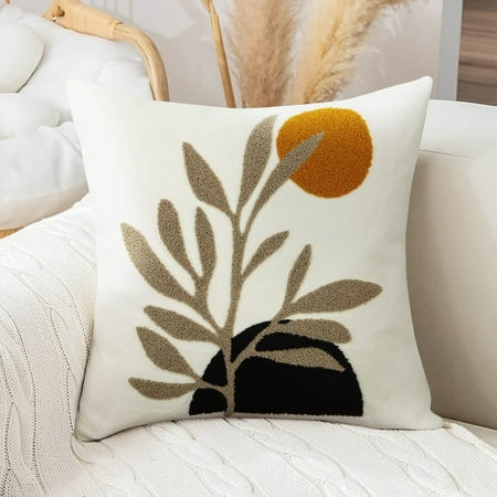 16x16Boho Decorative Throw Pillow Covers 16x16 Tufted Mid Century Modern Throw Pillow Covers Abstract Leaf Pillow Cover Bohemian Aesthetic Boho Pillows for Couch Bed Sofa Living Room 1PC
16x16Boho Decorative Throw Pillow Covers 16x16 Tufted Mid Century Modern Throw Pillow Covers Abstract Leaf Pillow Cover Bohemian Aesthetic Boho Pillows for Couch Bed Sofa Living Room 1PC