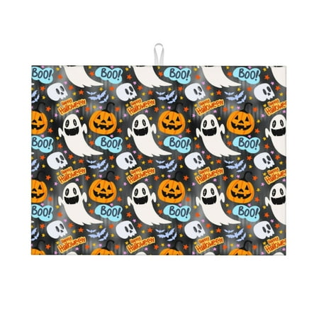 Cauagu Dish Drying Mat 24*18 inch Absorbent Dish Drainer Kitchen Counter Dish Drying Pad for Countertops Sinks Draining Racks( Happy Halloween2)
Cauagu Dish Drying Mat 24*18 inch Absorbent Dish Drainer Kitchen Counter Dish Drying Pad for Countertops Sinks Draining Racks( Happy Halloween2)