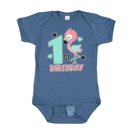 Inktastic 1st Birthday with Flamingo Stars and Hearts Gift Baby Girl Bodysuit 
Inktastic 1st Birthday with Flamingo Stars and Hearts Gift Baby Girl Bodysuit