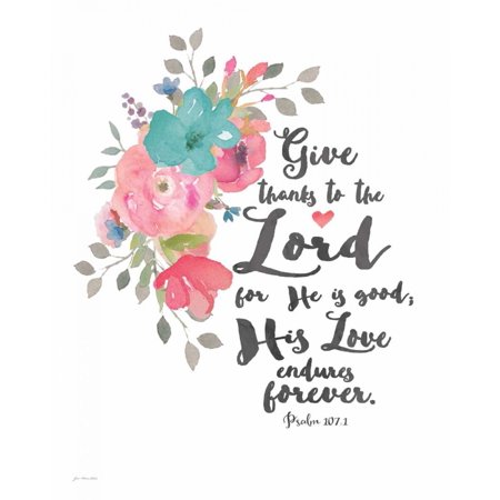 Give Thanks to the Lord Stretched Canvas - Jo Moulton (24 x 30)