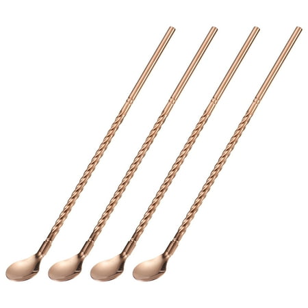 Uxcell 4Pack 8.6 Stainless Steel Spoons Straws Reusable Twist Handle Spoon Rose Gold
Uxcell 4Pack 8.6 Stainless Steel Spoons Straws Reusable Twist Handle Spoon Rose Gold
