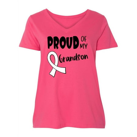 Inktastic Proud of my Grandson Blindness Awareness White Ribbon Women s Plus Size V-Neck
Inktastic Proud of my Grandson Blindness Awareness White Ribbon Women s Plus Size V-Neck