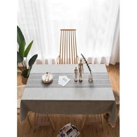 Splicing Cotton And Linen Small Fresh Tablecloth Rectangular Table Cloth