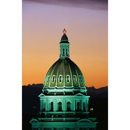 Colorado State Capitol Building Denver CO Poster Print