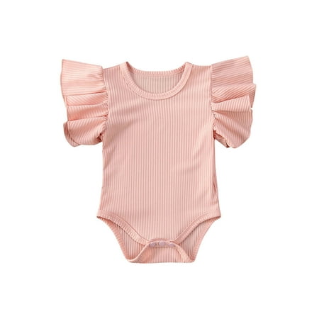 Infant Baby Girls Boys Ruffle Romper T-Shirt Tops Bodysuit One-Piece Solid Jumpsuit Cotton Summer Clothes
Infant Baby Girls Boys Ruffle Romper T-Shirt Tops Bodysuit One-Piece Solid Jumpsuit Cotton Summer Clothes