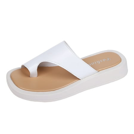 Cathalem Women Sandals Fashion New Pattern Solid Color Spring And Summer Flat Non Slip Light Sole Flip Flops Beige 41
Cathalem Women Sandals Fashion New Pattern Solid Color Spring And Summer Flat Non Slip Light Sole Flip Flops Beige 41