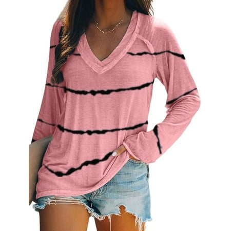 Plus Size Long Sleeve Casual Pullover Blouse Tops For Women Fall Tunic Stripe V-Neck Shirts Blouse Ladies Fashion Holiday Party Lounge Wear T-Shirts Tops S-5XL
Plus Size Long Sleeve Casual Pullover Blouse Tops For Women Fall Tunic Stripe V-Neck Shirts Blouse Ladies Fashion Holiday Party Lounge Wear T-Shirts Tops S-5XL