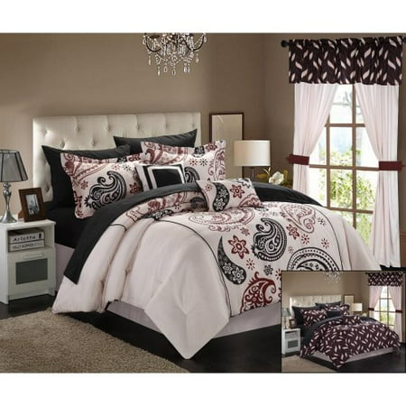 chic home olivia 20 piece paisley print reversible chic home olivia 20 piece paisley print reversible
