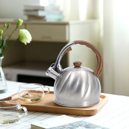 BESTHUA 2L Stainless Steel Whistling Tea Kettle with Heat-proof Handle