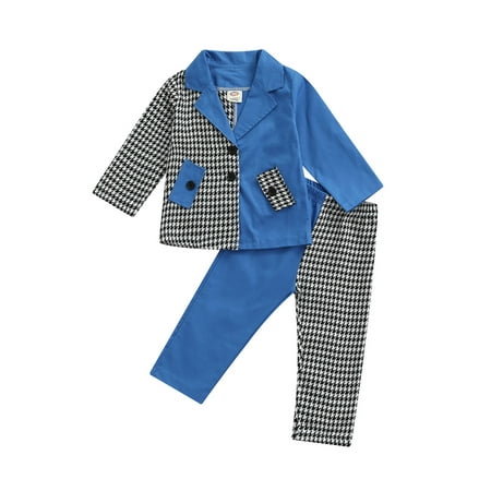 IZhansean Fashion Kids Girls Blazer Clothes Plaids Patchwork Long Sleeve Single Breasted Suit Jacket+Pants Set Blue 3-4 Years
IZhansean Fashion Kids Girls Blazer Clothes Plaids Patchwork Long Sleeve Single Breasted Suit Jacket+Pants Set Blue 3-4 Years