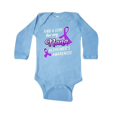 Inktastic Alzheimer s Awareness Find a Cure for my Nana Gift Baby Boy or Baby Girl Long Sleeve Bodysuit
Inktastic Alzheimer s Awareness Find a Cure for my Nana Gift Baby Boy or Baby Girl Long Sleeve Bodysuit