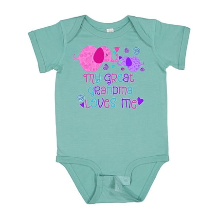 Inktastic My Great Grandma Loves Me- Cute Elephants Gift Baby Boy or Baby Girl Bodysuit
Inktastic My Great Grandma Loves Me- Cute Elephants Gift Baby Boy or Baby Girl Bodysuit