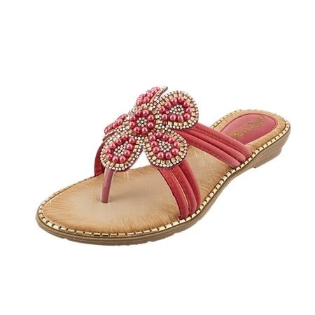 Mackneog Sandals Wedge Shoes Pearl Women s Sole Toe Rhinestone Round Soft Fowers Women s Sandals Gift on Clearance
Mackneog Sandals Wedge Shoes Pearl Women s Sole Toe Rhinestone Round Soft Fowers Women s Sandals Gift on Clearance