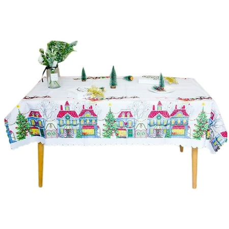HEMOTON Christmas Tablecloth Santa Claus Fabric Table Runner for Winter Christmas
HEMOTON Christmas Tablecloth Santa Claus Fabric Table Runner for Winter Christmas