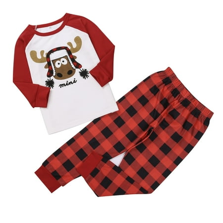 Ruhiku GW Fashion Christmas Kids Plaid Deer Print Long Sleeve Tops+Pants Family Pjs Matching Set White 90
Ruhiku GW Fashion Christmas Kids Plaid Deer Print Long Sleeve Tops+Pants Family Pjs Matching Set White 90