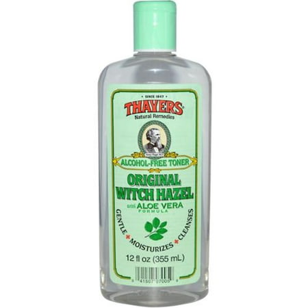 Thayers Witch Hazel with Aloe Vera, Alcohol Free, Original 12 oz (Pack of 3)