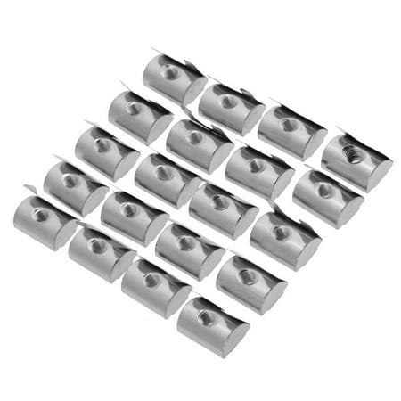 20 Pcs/Set Half Round Nut Replacement 20 Pcs/Set Shrapnel Nut Block DIY Simple To Use For Industrial Accessories Industrial Hardware
20 Pcs/Set Half Round Nut Replacement 20 Pcs/Set Shrapnel Nut Block DIY Simple To Use For Industrial Accessories Industrial Hardware