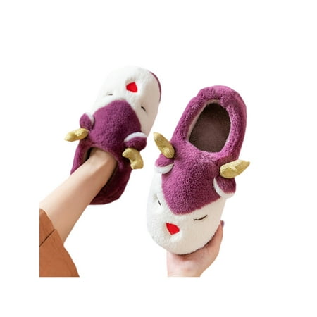 Rotosw Women s Fuzzy Slippers Soft Plush Cozy House Shoes Closed Toe Indoor Warm Slippers