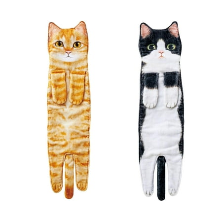 2 pieces Cartoon Cat Funny Hand Towels Absorbent Hanging Kitchen Dish Towel Style A C
2 pieces Cartoon Cat Funny Hand Towels Absorbent Hanging Kitchen Dish Towel Style A C