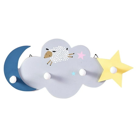 Firlar Wooden Wall Mounted Key Holder Cloud Shape Door hook Nail Free 4 Hooks Wall Hooks Multi Functional Hook
Firlar Wooden Wall Mounted Key Holder Cloud Shape Door hook Nail Free 4 Hooks Wall Hooks Multi Functional Hook