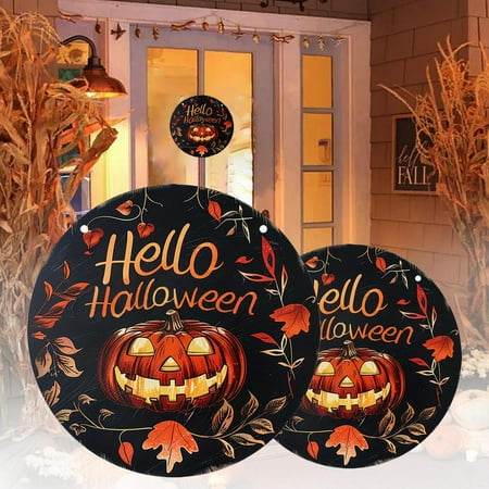 Yeithhui Door Hanging Decoration Halloween Home Decoration Halloween Pumpkin Wooden Round Sign Creative Decoration Brand
Yeithhui Door Hanging Decoration Halloween Home Decoration Halloween Pumpkin Wooden Round Sign Creative Decoration Brand