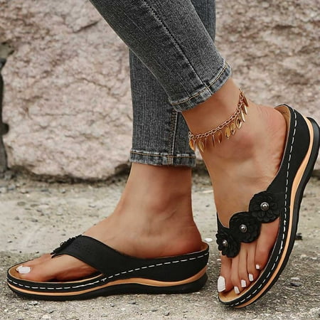Egmy Women Shoes Slope Heel Low Heeled Sandals Plus Size Casual Slippers Flip Flops
Egmy Women Shoes Slope Heel Low Heeled Sandals Plus Size Casual Slippers Flip Flops