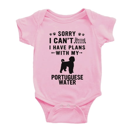 Sorry I Can t I Have Plans With My Portuguese Water Love Pet Dog Cute Baby Bodysuit (Pink 12-18 Months)
Sorry I Can t I Have Plans With My Portuguese Water Love Pet Dog Cute Baby Bodysuit (Pink 12-18 Months)