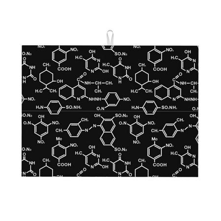 Adobk Chemistry Formulas 1 Dish Drying Mat for Kitchen Counter Absorbent Microfiber Drying Pad Reusable Washable Large 18 x24
Adobk Chemistry Formulas 1 Dish Drying Mat for Kitchen Counter Absorbent Microfiber Drying Pad Reusable Washable Large 18 x24