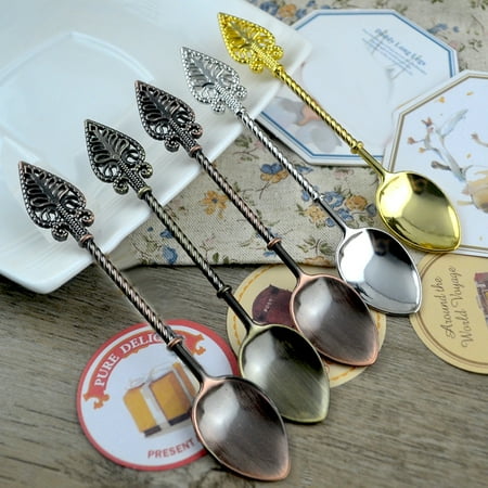 Metal Vintage Staff Wand Shape Handle Ice Cream Dessert Coffee Spoon Flatware 
Metal Vintage Staff Wand Shape Handle Ice Cream Dessert Coffee Spoon Flatware