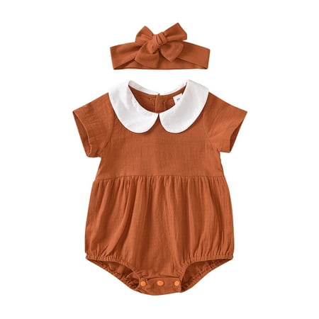 TAIAOJING Baby Romper Girl Pan Callor Ruched Bodysuit Sunsuit Clothes Onesie Outfit 6-12 Months
TAIAOJING Baby Romper Girl Pan Callor Ruched Bodysuit Sunsuit Clothes Onesie Outfit 6-12 Months