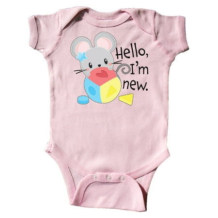 Inktastic Hello I m New Cute Shy Mouse with Toy Gift Baby Boy or Baby Girl Bodysuit
Inktastic Hello I m New Cute Shy Mouse with Toy Gift Baby Boy or Baby Girl Bodysuit