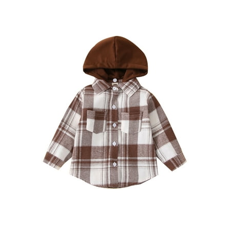 Ma&Baby Toddler Kid Boys Casual Plaid Shirt Jacket Lapel Button Down Blouses Tops with Detachable Hood
Ma&Baby Toddler Kid Boys Casual Plaid Shirt Jacket Lapel Button Down Blouses Tops with Detachable Hood