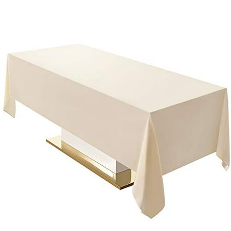 Surmente Tablecloth 60 x 102-Inch Rectangular Polyester Table Cloth for Weddings Banquets or Restaurants (Ivory) …