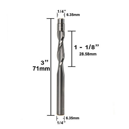 BAMILL Compression Flush Trim Solid Carbide Spiral Router Bit Miilling Cutter 6.35mm
BAMILL Compression Flush Trim Solid Carbide Spiral Router Bit Miilling Cutter 6.35mm