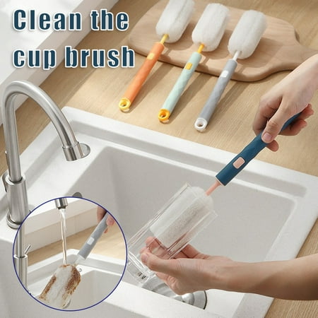 Vertical Storage Cup Brush with Long Handle 27.5cm Long Baby Bottle Sponge Brush Kitchen Accessories Yellow Replacement Head
Vertical Storage Cup Brush with Long Handle 27.5cm Long Baby Bottle Sponge Brush Kitchen Accessories Yellow Replacement Head