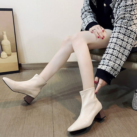 Cathalem Tan Booties Women Boots No Heel Wommen Boots Fashion Comfortable Pointed Toe Thick Heel Winter Pointed High Heels Shoes A 7
Cathalem Tan Booties Women Boots No Heel Wommen Boots Fashion Comfortable Pointed Toe Thick Heel Winter Pointed High Heels Shoes A 7