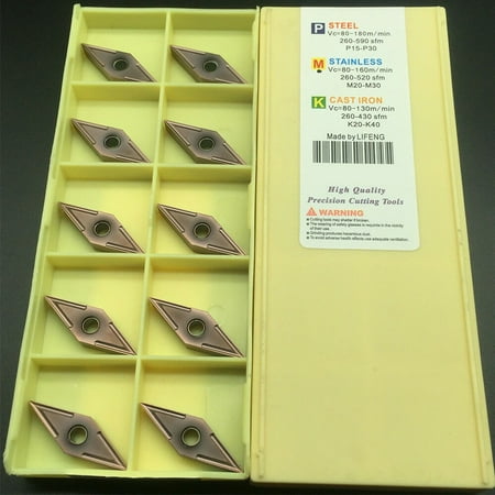 10pc 35° VNMG160404-MS LF6018 VNMG331 CNC carbide Turning inserts For steel