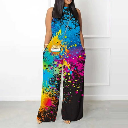 Jmntiy Women Print Jumpsuit Pajamas Casual Buttons Pocket Sleeveless Wide Leg Long Pants Women Rompers Clearance
Jmntiy Women Print Jumpsuit Pajamas Casual Buttons Pocket Sleeveless Wide Leg Long Pants Women Rompers Clearance