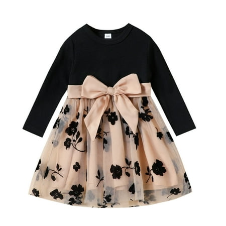 Dpytoraw Toddler Girls Long Sleeve Dresses Floral Tulle Princess Dress Clothes Size 6-9 Months
Dpytoraw Toddler Girls Long Sleeve Dresses Floral Tulle Princess Dress Clothes Size 6-9 Months
